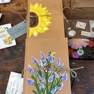 Hand Painted Blank Journal