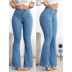 Petite women’s slim-fit flare pants featuring a fashionable comfort design—perfect for casual wear and everyday style; stylish ladies’ clothing.