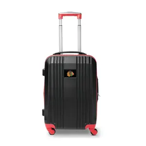 Denco NHL 21 Inch Carry-On Hard Case Two-Tone Spinner Red