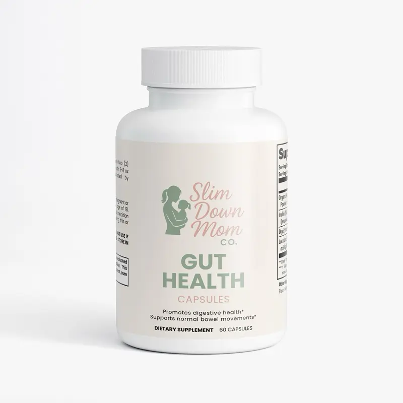 Slim Down Mom Co. Gut Health Capsules - Promotes Digestive Health & Supports Normal Bowel Movements