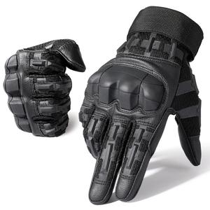 outdoor full finger protective gloves, 1 pair rubber hard shell full finger highly sensitive touch screen gloves, outdoor protective gear for working hiking cycling sports motorcycle motorbike, men gifts, camping accessories, boyfriend gift