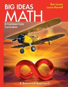 USED Book - BIG IDEAS MATH: Common Core Student Edition Red 2014 by HOUGHTON MIFFLIN HARCOURT (Hardcover) - english