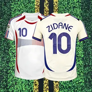 2006 Season Away White Zidane No. 10 Short-Sleeve Jersey
