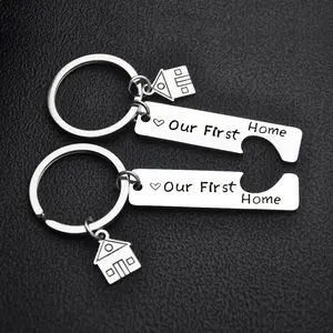 Our First Home Couple Keychain Set