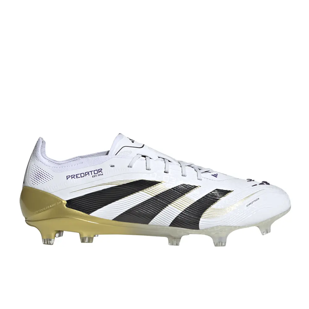 adidas Mens Predator Elite Firm Ground Soccer Cleats - White adidas Mens Predator Elite Firm Ground Soccer Cleats - White