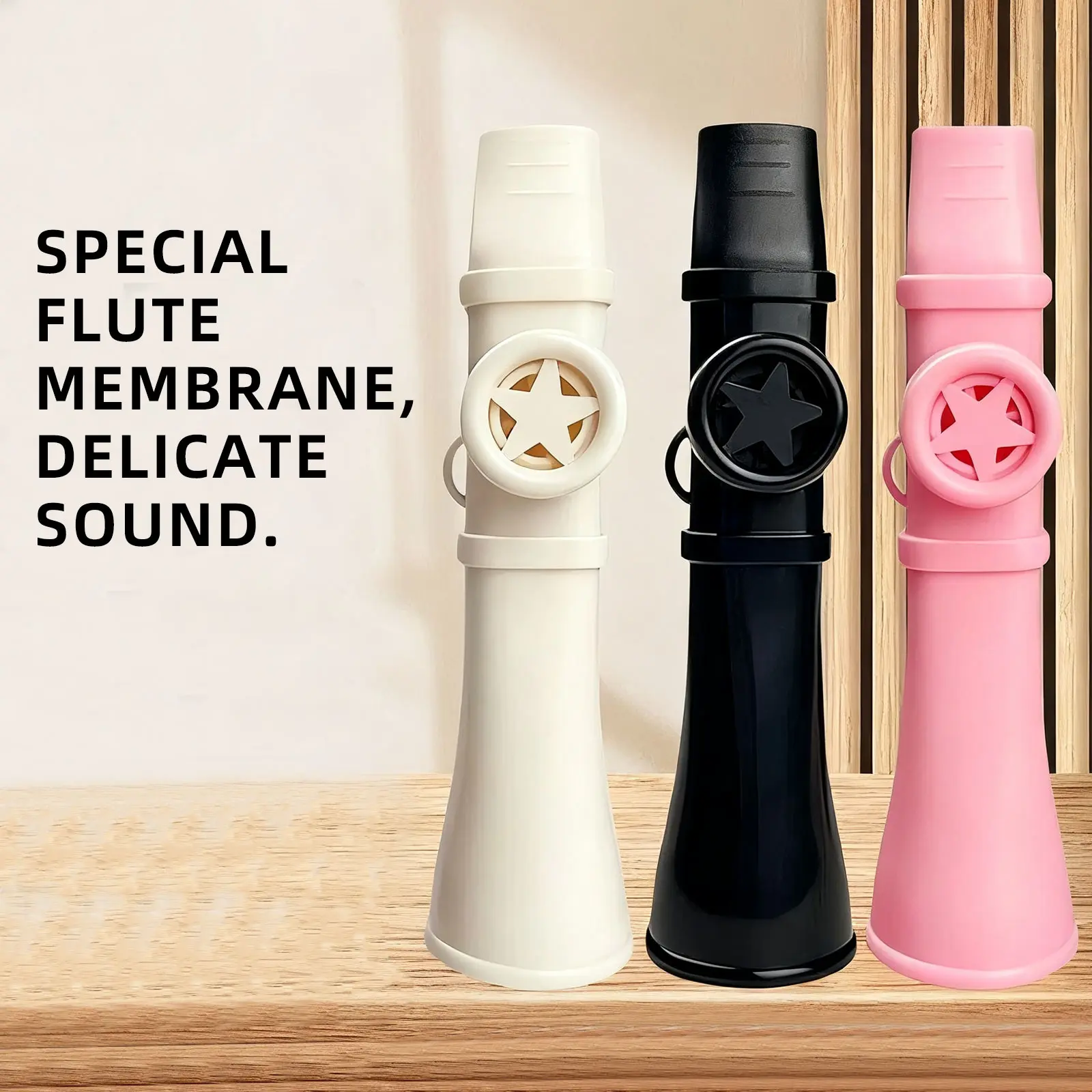 POGOLAB Premium Kazoo Instrument with Special Flute Membrane Easy to Play Humming Kazoo No Membrane Replacement Needed Solo Play Fun for Guitar Bass Piano Keyboard Wind Instrument Adult Kids Gifts