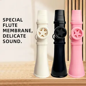 POGOLAB Premium Kazoo Instrument with Special Flute Membrane Easy to Play Humming Kazoo No Membrane Replacement Needed Solo Play Fun for Guitar Bass Piano Keyboard Wind Instrument Adult Kids Gifts