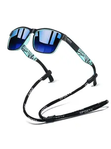 Latest clashing color sport with chain sunglasses,unisex,offer a variety of colors to meet different needs UV400 lenses block ultraviolet rays.classic clashing color frame with rubber nose pads offers fashion and comfort,suitable for driving,fishing, etc.