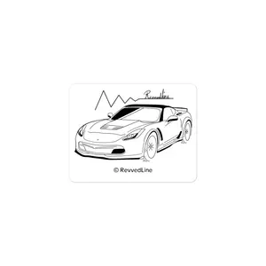 Revvedline Corvette C7 Bubble-Free Sticker