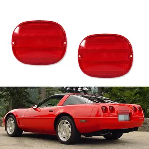 2PCS  Red Rear Tail Light Lamps Lenses For 1990 1991 1992 1993 1994 1995 1996 Chevy Corvette C4,Replace OEM 16509625