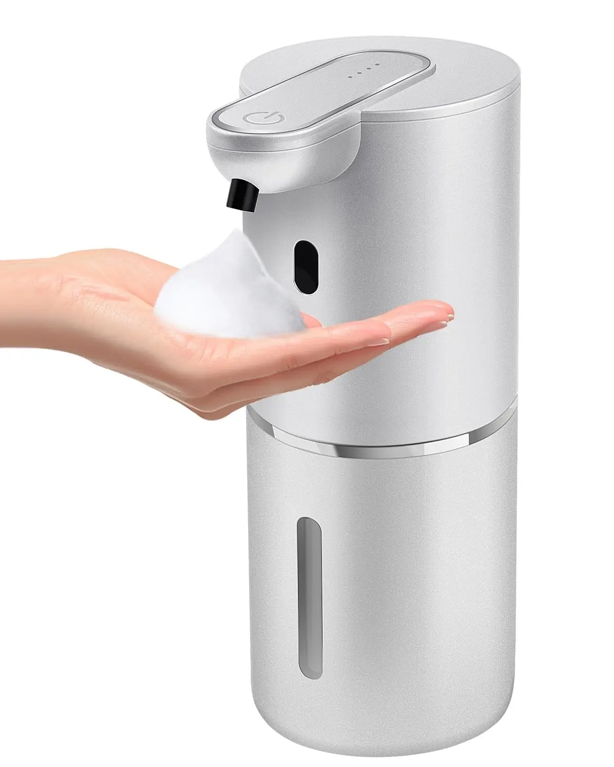 Wall-mounted touchless automatic hand sanitizer dispenser with 4 adjustable foam levels