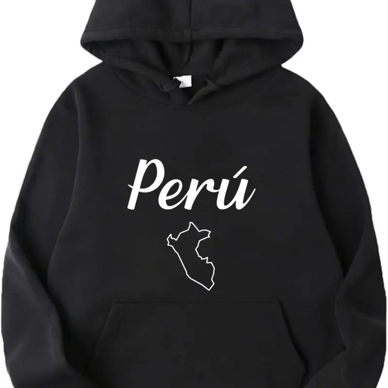 Peru Unisex Hoodie | Black