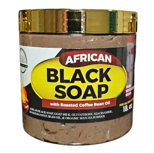 AFrican Black Soap with roasted coffee bean oil