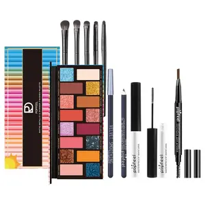 All-In-One Beginner Makeup Kit - 10 Pcs Makeup Set with Eyeshadow, Brush Holiday Makeup Gift, Teenage Makeup Kit, Flawless Complexion with Eye Set Complete Makeup Set with Brushes cosmeticsupplies