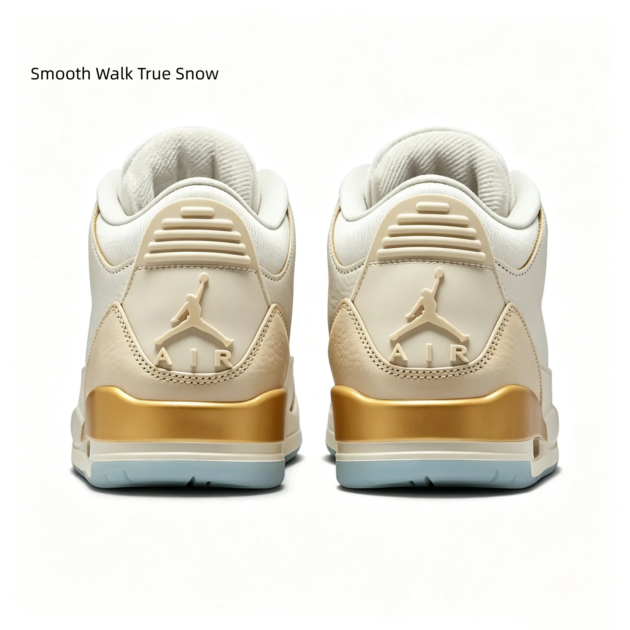 Cream White Beige & Gold Fabric Leather Retro Mid Top Sneakers Cushioned Casual Street Shoes
