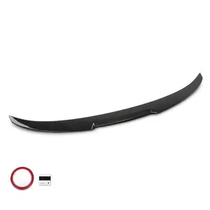 Fit For 2010-2016 BMW 5 Series F10 F18 M4 Style Rear Trunk Spoiler Gloss Black