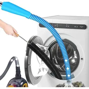 SleekHush 2 Pieces Dryer Vent Cleaner Kit VacuumAttachment with Brush -Multiple Combinations V1 Lint Remover Power Washer and Vacuum Hose Quickly RemovesLint home care