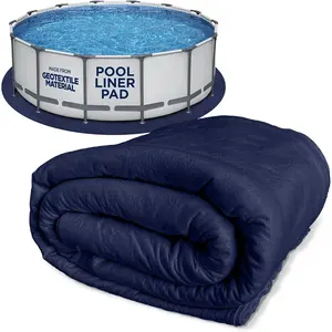 15-Foot Pool Liner Pad for Above Ground Pools - Under Pool Padding, Above Ground Pool Pad, Puncture Protection, Extend Liner Life, Durable Geotextile Material