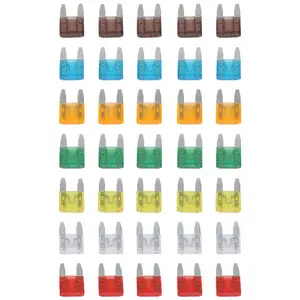 35 Piece MIXED Mini Blade Fuse AUTO Car Motorbike 5 7.5 10 15 20 25 30 AMP