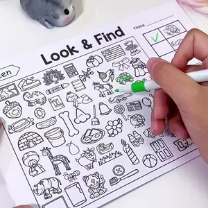 Interactive Find-And-Match Coloring Book for Kids Aged 3+, 1000+ Images, Preschool Learning Activities, High Resolution Print, Christmas Gift