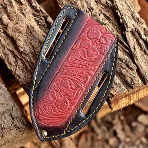 Custom Handcrafted Genuine Engraved Leather Knife Sheath Custom Handcrafted Genuine Engraved Leather Knife Sheath