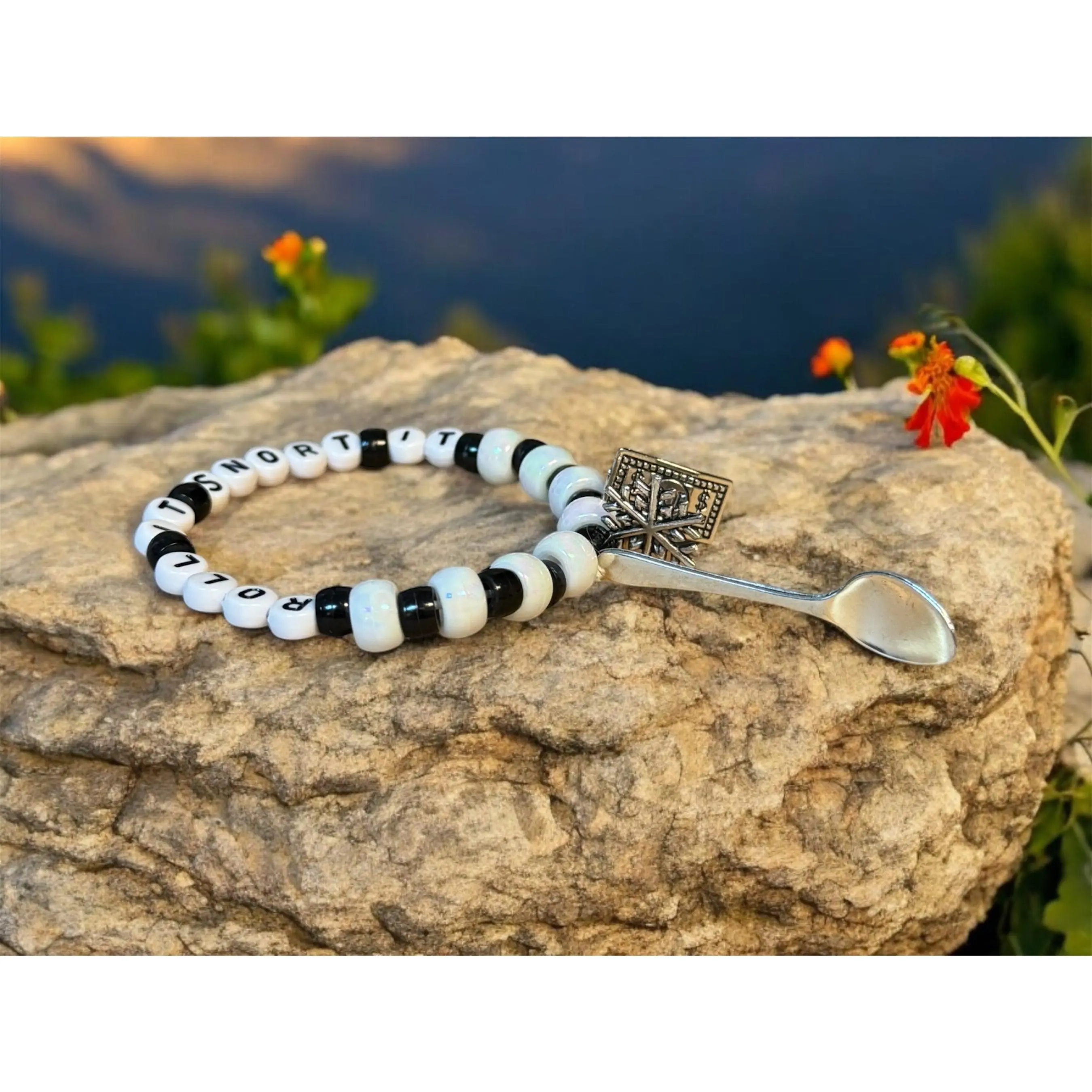 Kandi Spoon Bracelet with Mini Charms Kandi Spoon Bracelet with Mini Charms