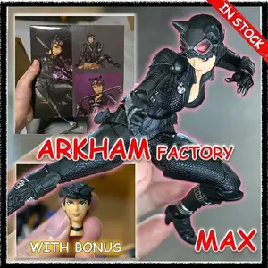 In Stock Arkham Factory MAX Factory Kaiyodo Revoltech Yamaguchi Catwoman Figuras Ko Model Action Figure Customized Gifts Toys