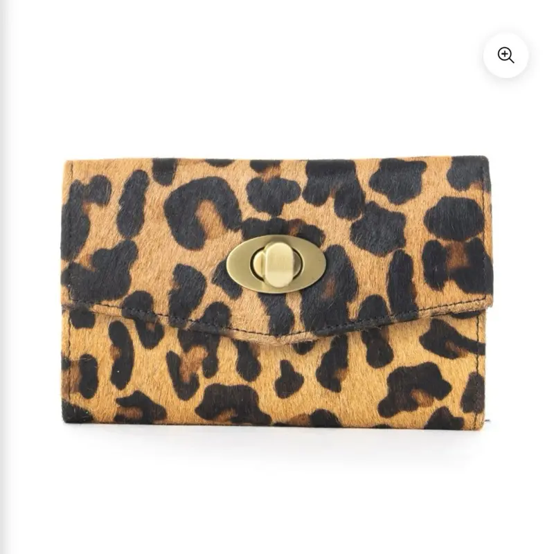 Myra Bag Women's Compact Leopard Pattern Wallet - Luggage & Bags Accessory