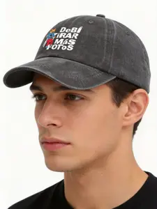 1PC Dtmf Puerto Rico Print Baseball Cap, Casual Vintage Style, Adjustable Lightweight Sun Protection Hat, Ideal for Outdoor Sports & Daily Wear