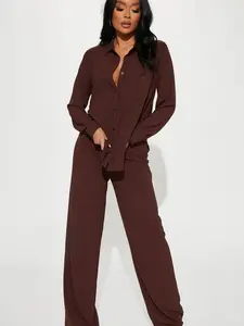 Makenzie Pant Set - Brown