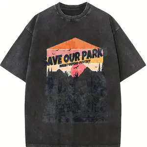 Retro Save Our National Parks 90s Graphic Shirt, Vintage Wild Life T-Shirt, Retro Washed Distressed Tee, National Park Lovers Gift