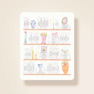 Books of the Bible Tracking Sticker - Book Shelves