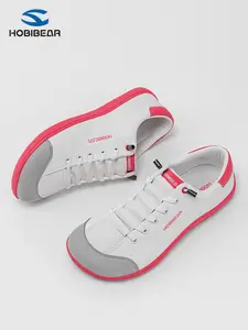 Hobibear Wide Head Shoes for Men and Women, Outdoor Sports Athletic Low Top Flat Rubber Solid Color Sneakers, Casual Round Toe Trainer Walking Shoes All Seasons, Footwear