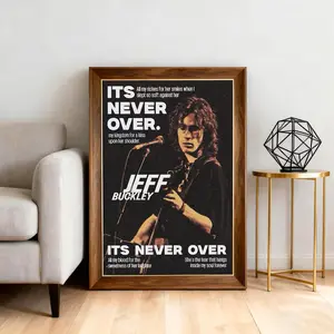 Vintage Jeff Buckley Music Concert Poster Canvas Print - Limited Edition Album Art Decor