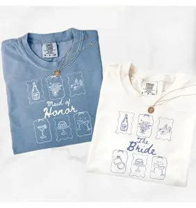 Comfort Colors Bridal Party Shirts, Personalized Bridesmaid Tees, Maid of Honor, Getting Ready Outfit, Bridesmaid Proposal Gift, Bachelorette Party