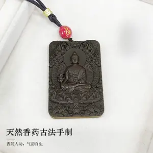 Medicine Buddha Combined Incense Pendant, Handmade Auspicious Portable Incense Pendant with Long-lasting Fragrance, Crafted with Ancient Methods