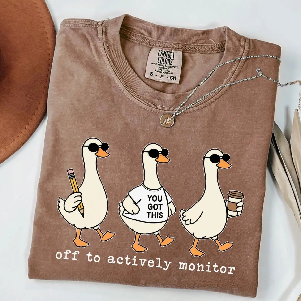 Comfort Colors® Test Day Goose Shirt, You Got This Teacher Tee, Off To Actively Monitor, School Testing Humor Shirt, Back to School Gift