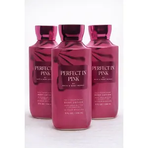 PERFECT IN PINK Bath & Body Works Body Lotion 3-Pack – 8 oz Each
