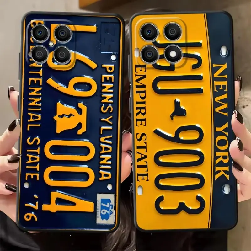 Retro License Plate Phone Case by Mood In Case