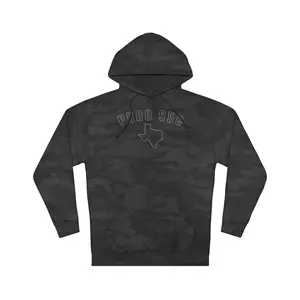 Puro 956 Hoodie, Unisex Camo Sweatshirt, Texas Outline, Valley Pride, Cool Nights Apparel, Weekend Runs Gear