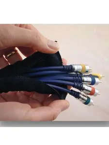 1/2 inch SNAKESKIN Wire & Cable Cover - black - 200 feet