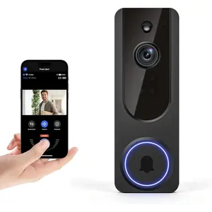 1080P   Doorbell Camera for  Safety, Night Vision, 2-Way Audio, Cloud Storage, AI Human and Motion Detection, Live View,  , Indoor Outdoor