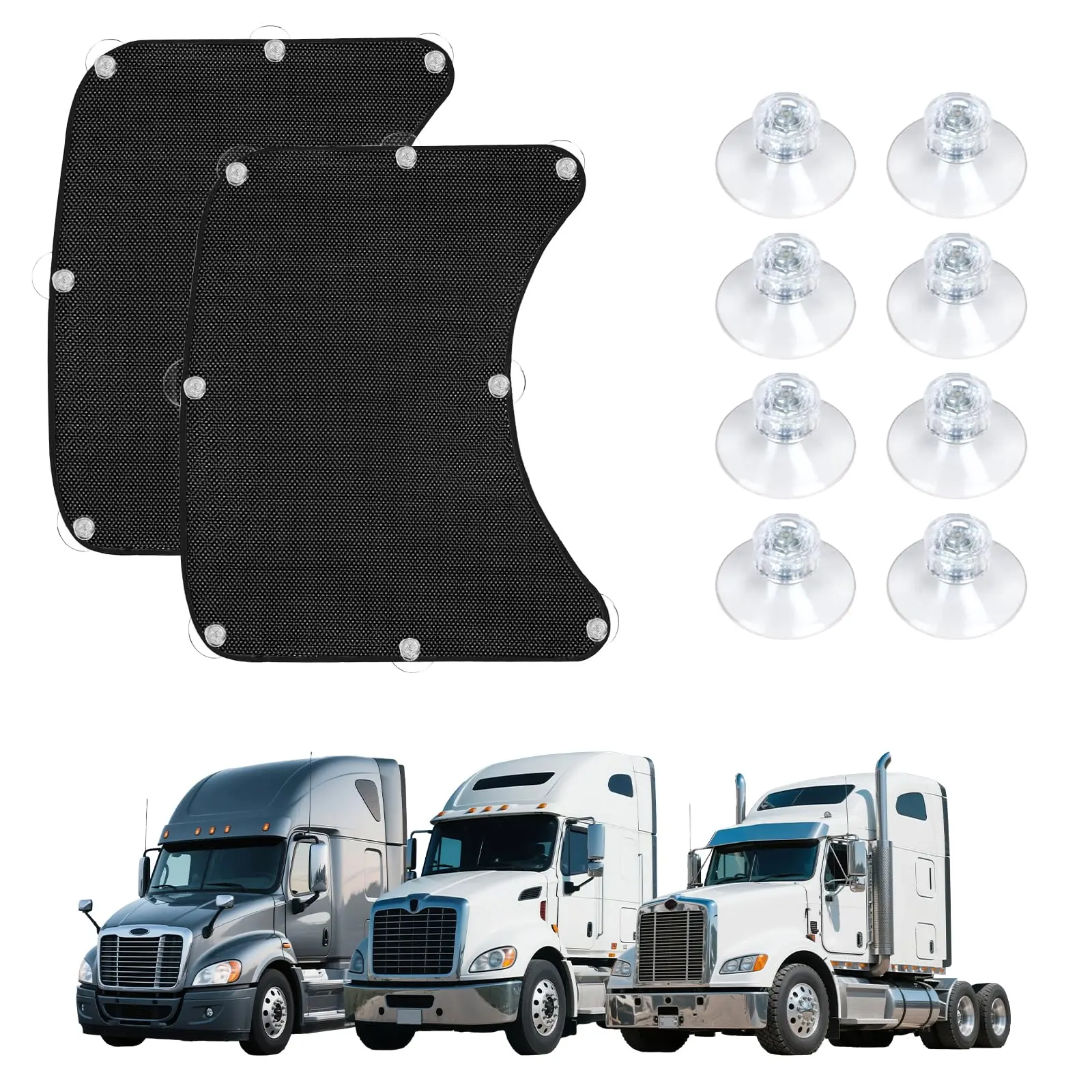Semi Truck Side Window Sunshade for Freightliner International Trucks RV | Semi Truck Accessories, Sun Shade, UV Protection, Keeps Interior Cool