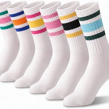 6-pair Pack in Light Blue and Multi-color
