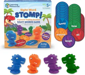 Learning Resources Sight Word Stomp!, Educational Indoor Games, Preschool Alphabet ,Toddler Brain Toys, Toddler Preschool Learning, 114 Pieces, Age 5+