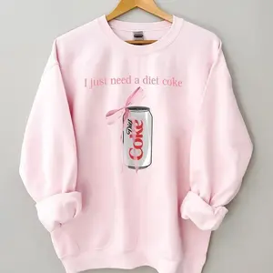 [Sale up to 35%] + [FREE SHIP] Diet Coke Sweatshirt, Diet Coke humor Sweatshirt, Til Death Humor, Diet Coke Crewneck Sweatshirt, Trendy Shirt, streetwear graphic tee