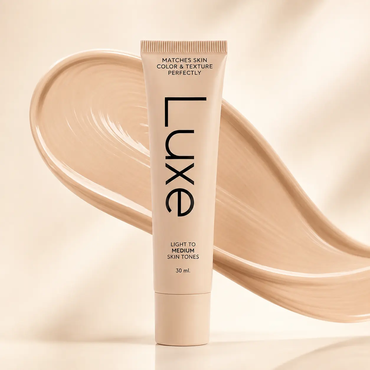 Luxe Color Changing Liquid Makeup Foundation & Concealer - 30ml, Lightweight, 12-Hour Wear, Buildable Coverage, Matches Light to Medium Skin Tones' Color & Texture, Ideal for Natural Look, Cosmetic tone color-changing