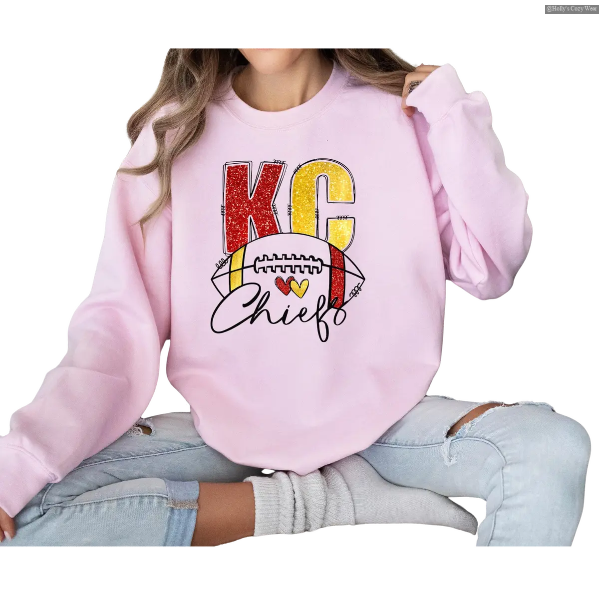 Kansas City Sweatshirt, Trendy Kansas City Fan Sweatshirts, Football Crewneck, Kansas City Sweatshirt, Game Day, Chiefs Jersey Future is Bright