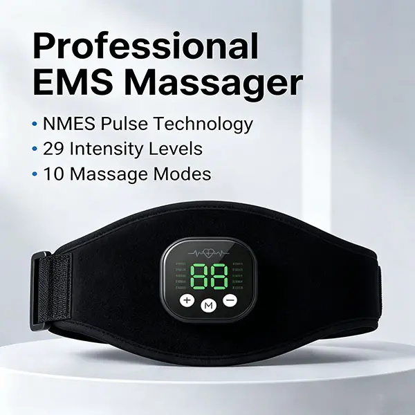 Portable Low Frequency Pulse Massager, Hand & Leg Electric Muscle Stimulator Home Use Massage Device