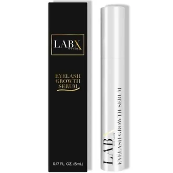 LABX NEW YORK Premium Eyelash and Eyebrow Growth Serum for Natural Look and Long Lashes. Perfect for All Skin Types and Sensitive Skin. Cruelty free, Toxic and Oil free.